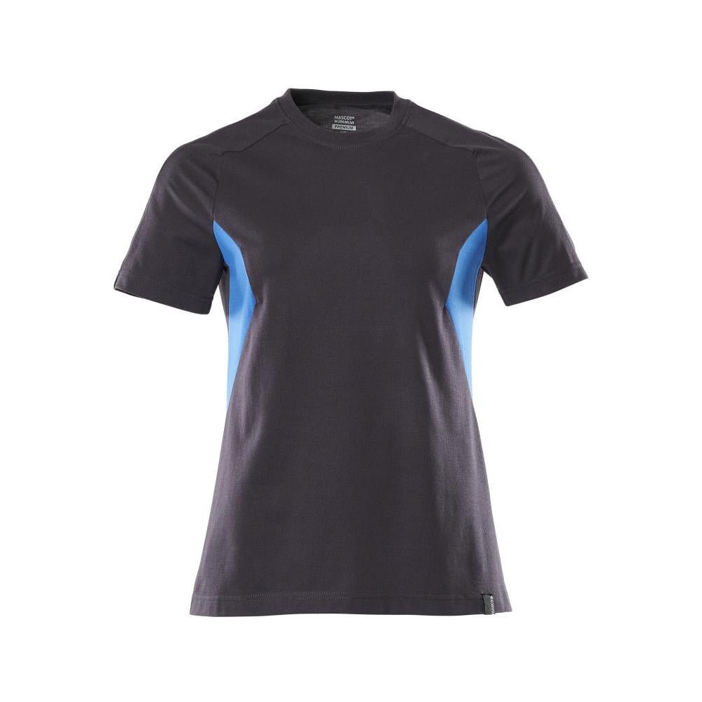 T-shirt, t-shirt femme, noir bleu/bleu azur
