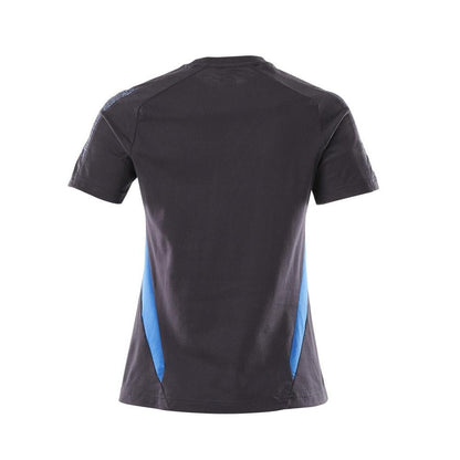 T-shirt, t-shirt femme, noir bleu/bleu azur
