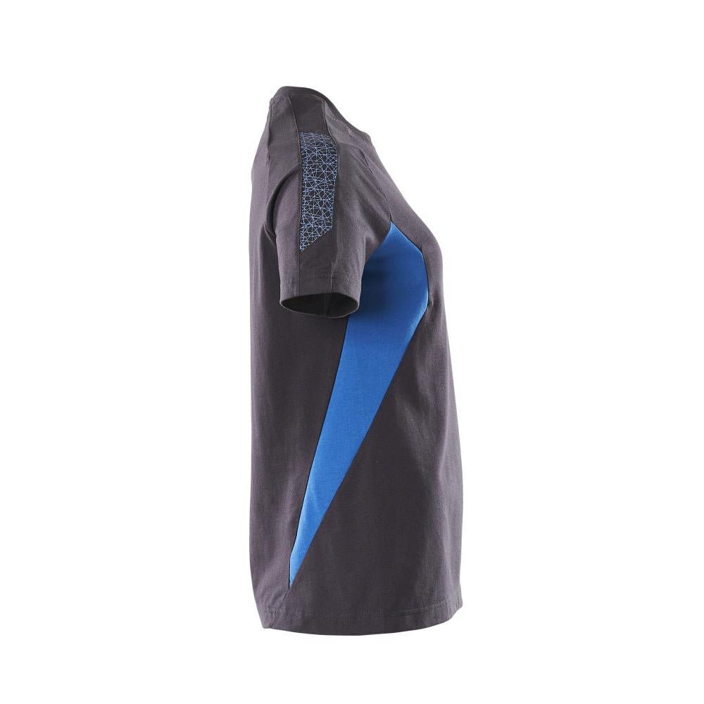 T-shirt, t-shirt femme, noir bleu/bleu azur