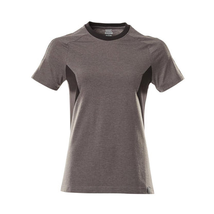 T-shirt, T-shirt femme, anthracite foncé/noir