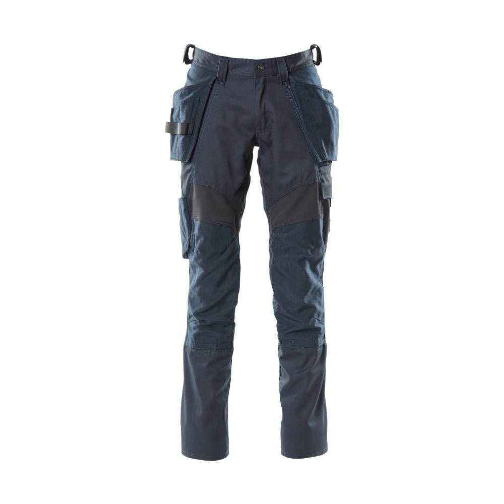 Pantalon avec poches suspendues, pantalon empiècements stretch