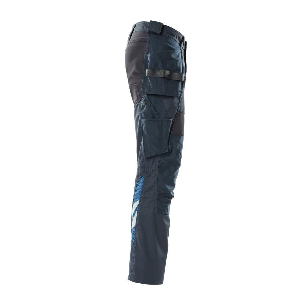 Pantalon avec poches suspendues, pantalon empiècements stretch