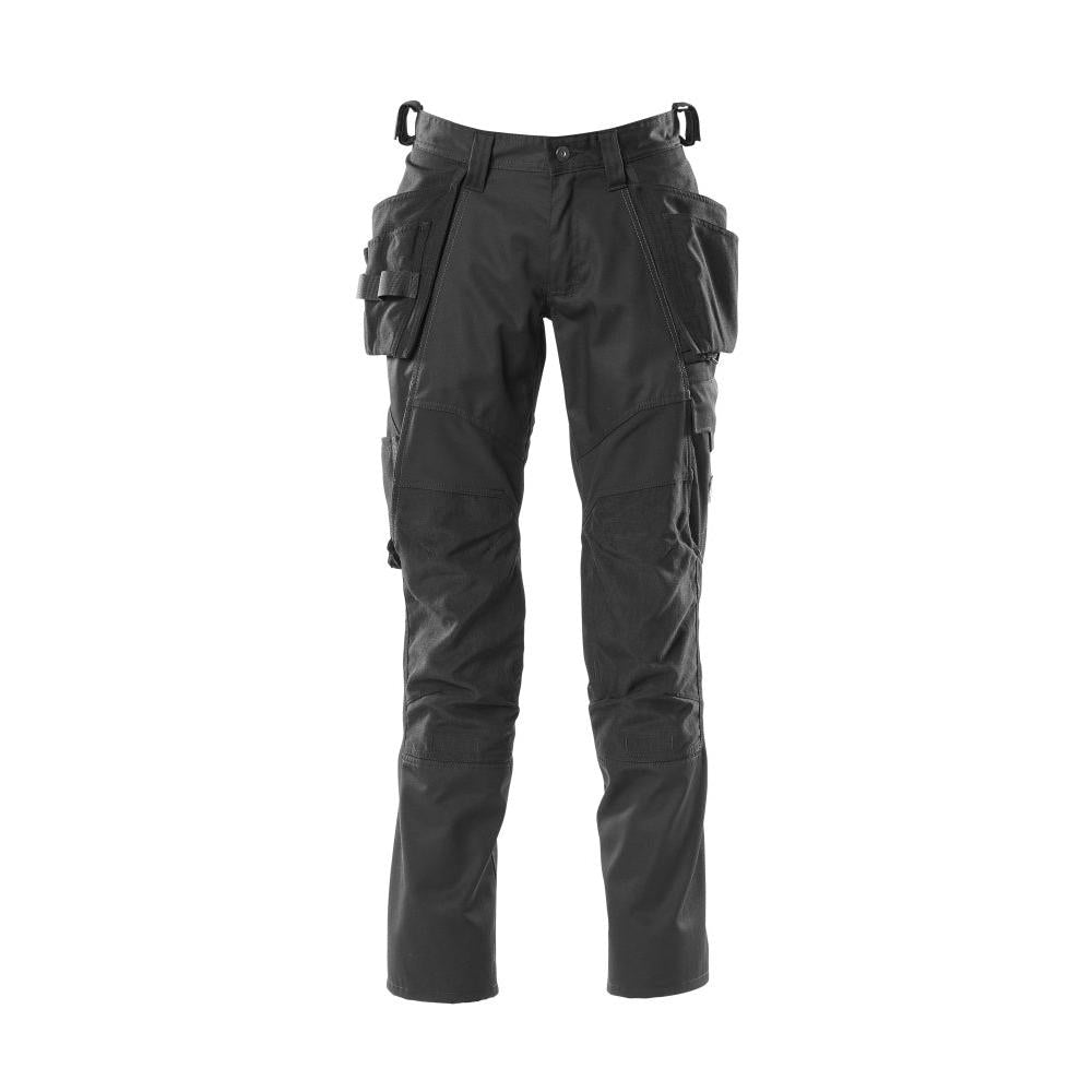 Pantalon avec poches suspendues, pantalon empiècements stretch