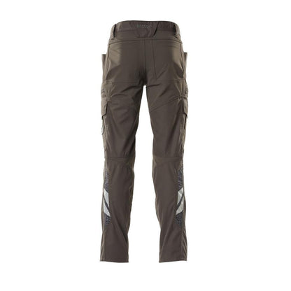 Pantalon, poches cuisses, pantalon empiècements stretch, anthracite foncé