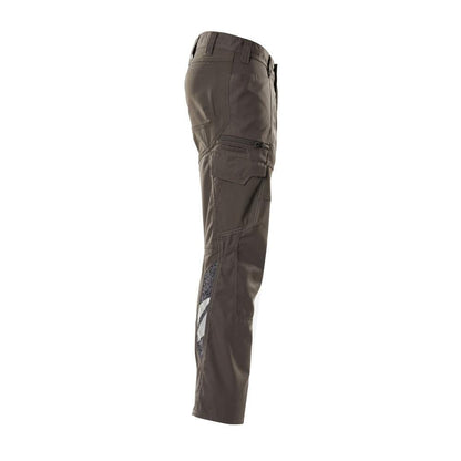Pantalon, poches cuisses, pantalon empiècements stretch, anthracite foncé
