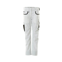 Pantalon, femme, perle, pantalon bicolore