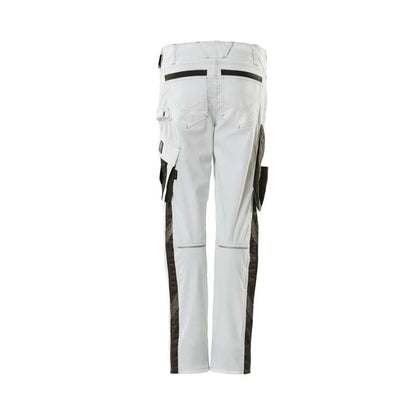 Pantalon, femme, perle, pantalon bicolore
