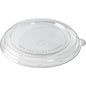 Le couvercle plat rPET 800-1200 ml de Duni GmbH est un couvercle transparent et écologique fabriqué à partir de 100% de matériaux recyclés avec une gravure, une petite languette et un symbole de recyclage au centre (213x213x20 mm, paquet de 40 pièces).