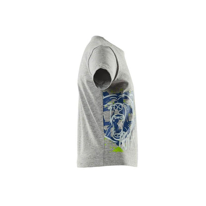 T-shirt pour enfants, avec imprimé T-shirt pour enfants, gris chiné