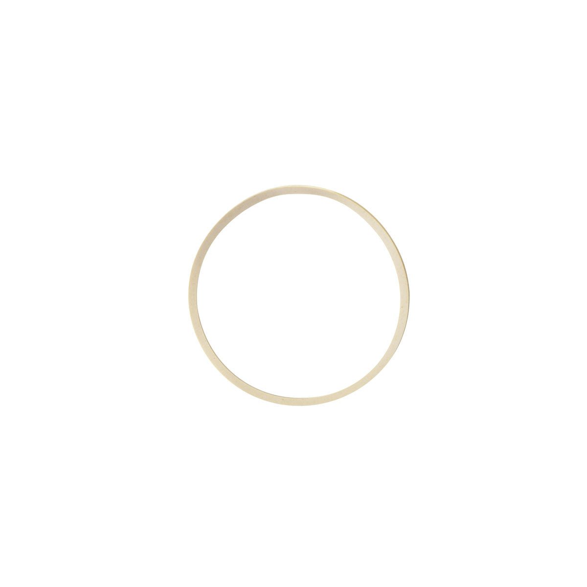 À côté de l'élastique petit blanc Gummi (paquet de 100 pièces) de la société Duni GmbH, une simple bague en or mince sur fond blanc est représentée, soulignant dans la vue de dessus le design minimaliste de la bague.