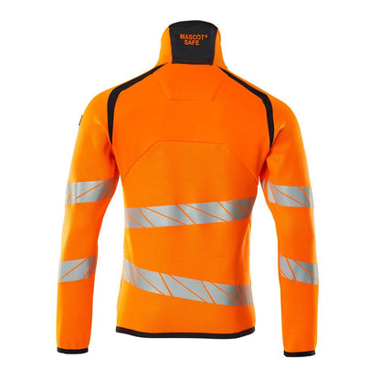 Pull en maille avec zip court