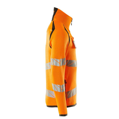 Pull en maille avec zip court