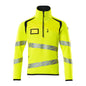 Pull en maille avec zip court
