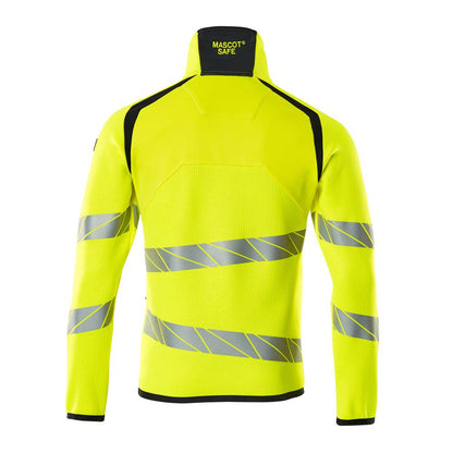 Pull en maille avec zip court
