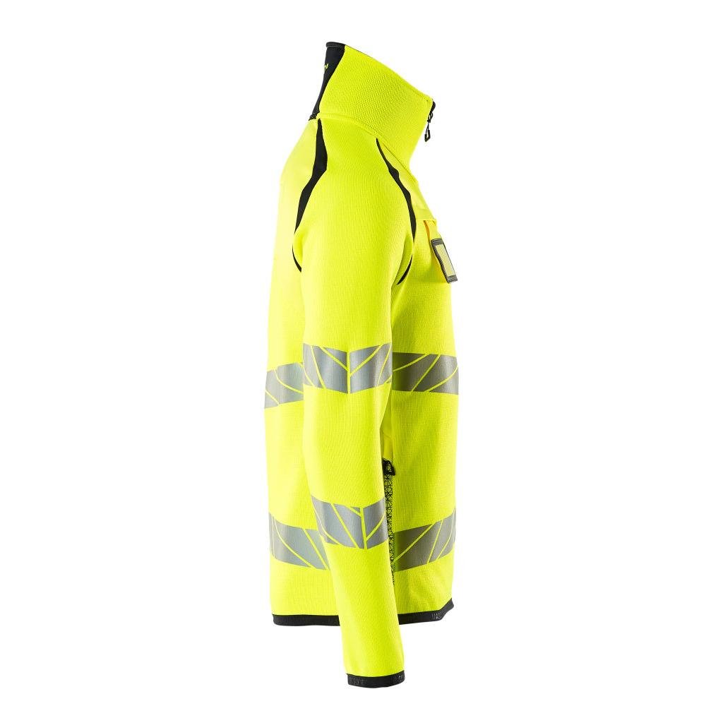 Pull en maille avec zip court