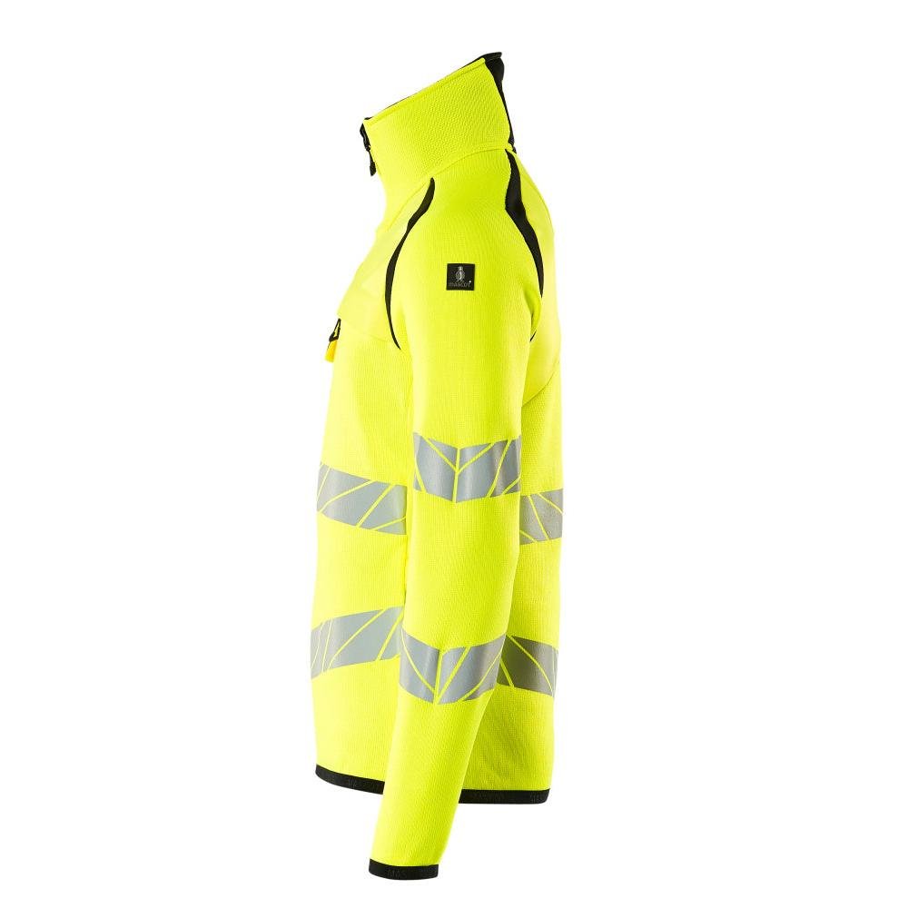 Pull en maille avec zip court