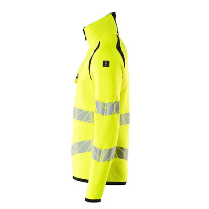 Pull en maille avec zip court