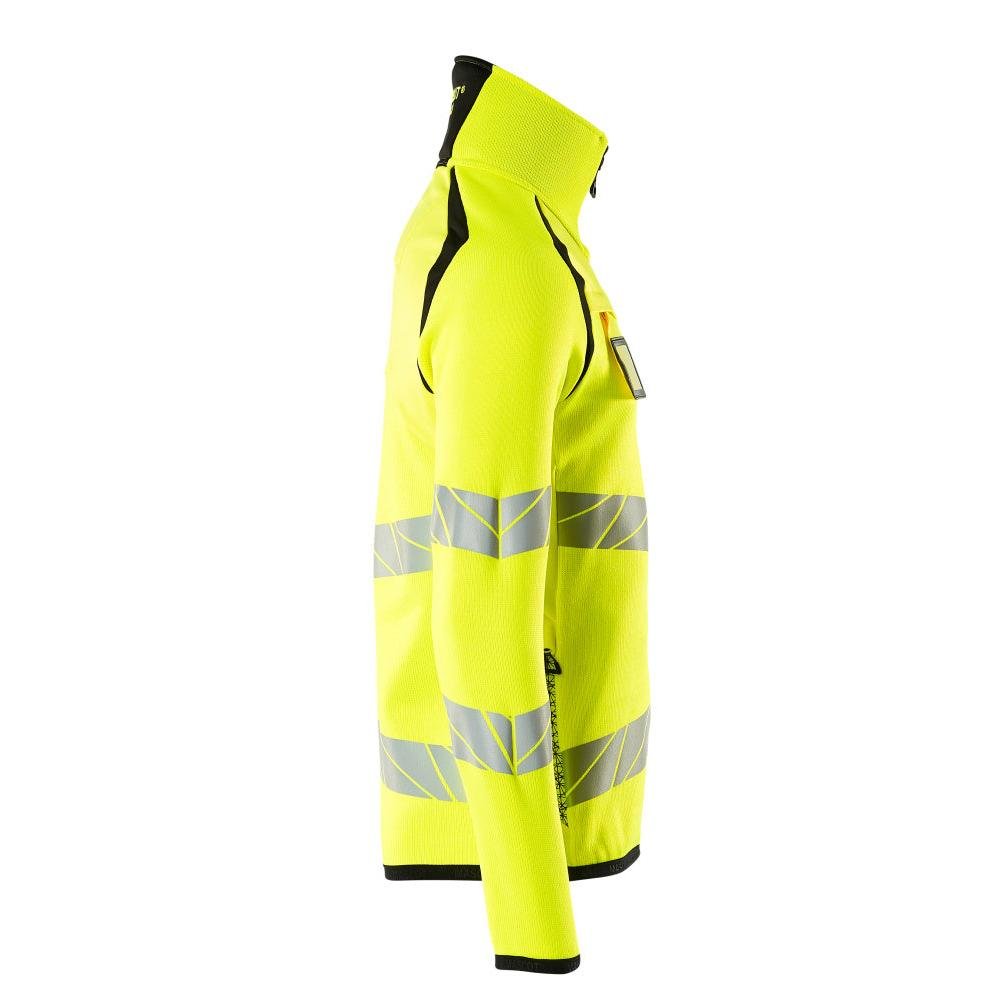 Pull en maille avec zip court