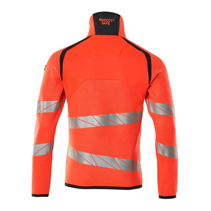 Pull en maille avec zip court