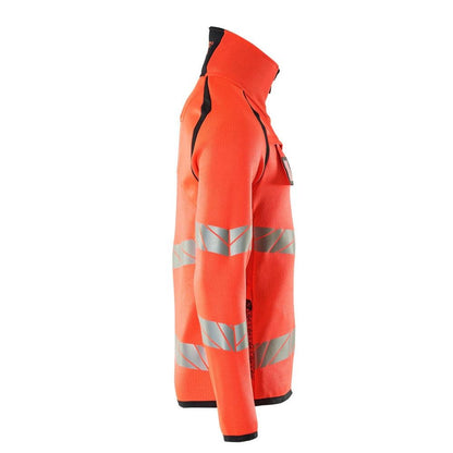 Pull en maille avec zip court