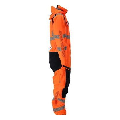 Combinaison hiver CLIMASCOT®, combinaison hiver légère, orange haute visibilité/noir-bleu