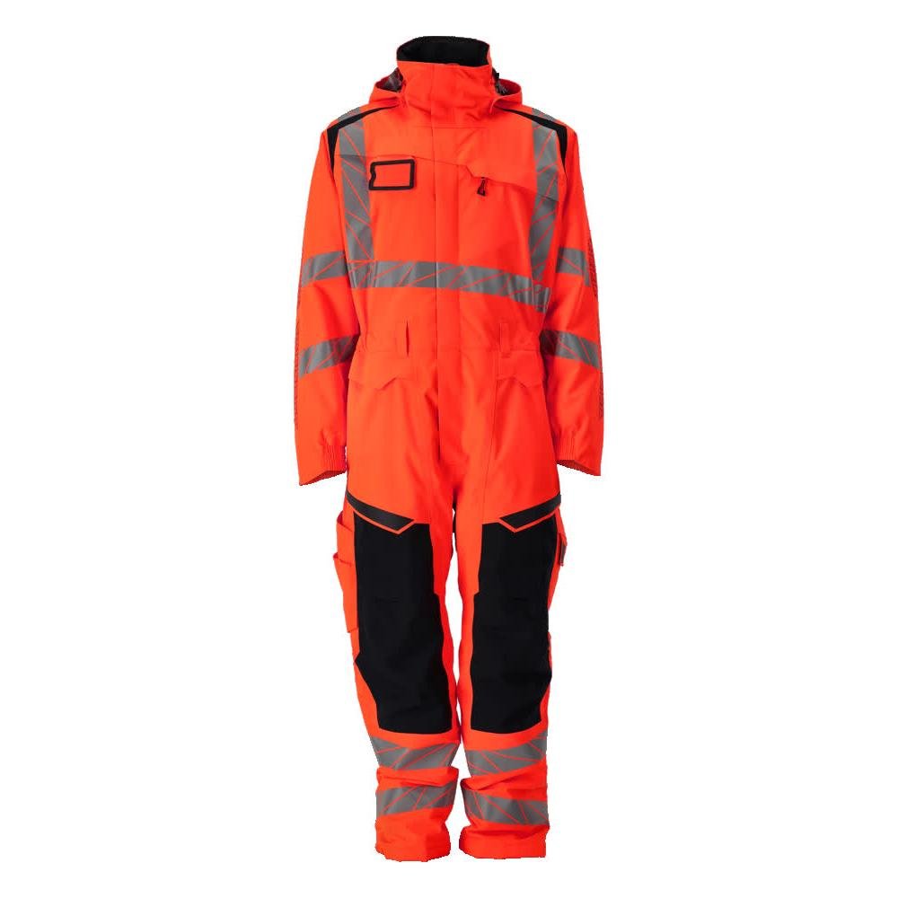 Combinaison d'hiver CLIMASCOT®, combinaison hiver légère, rouge haute visibilité/anthracite foncé