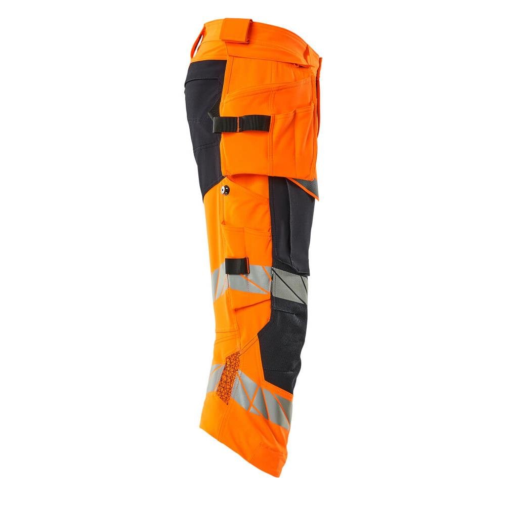 Pantalon trois-quarts, poches suspendues, pantalon trois-quarts stretch
