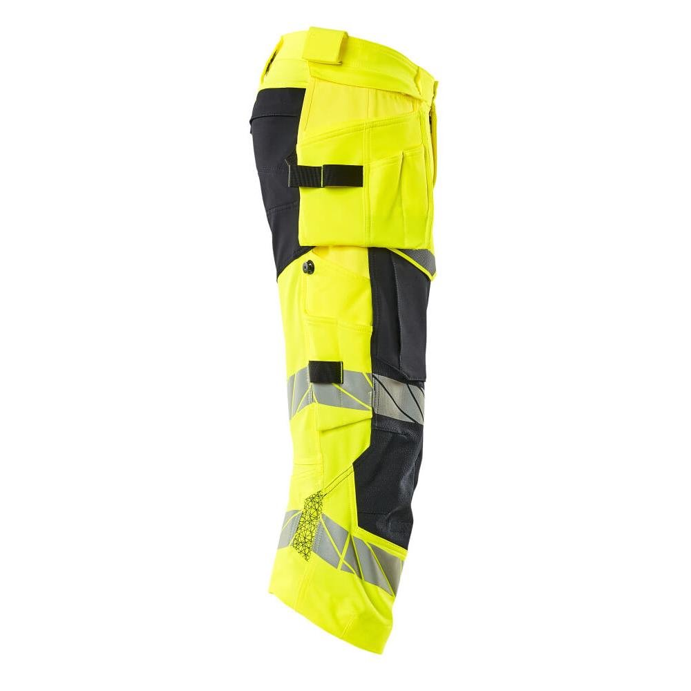Pantalon trois-quarts, poches suspendues, pantalon trois-quarts stretch