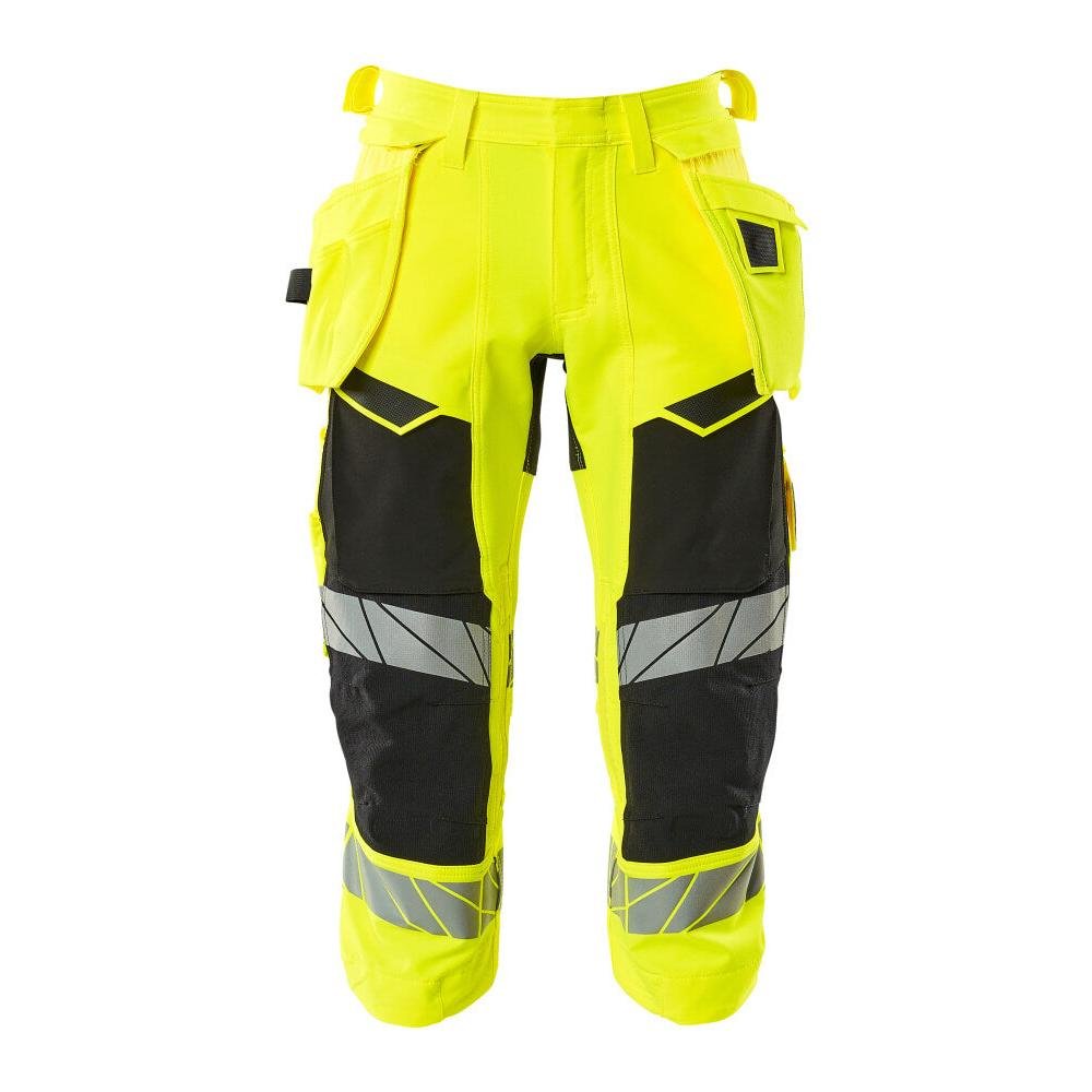 Pantalon trois-quarts, poches suspendues, pantalon trois-quarts stretch