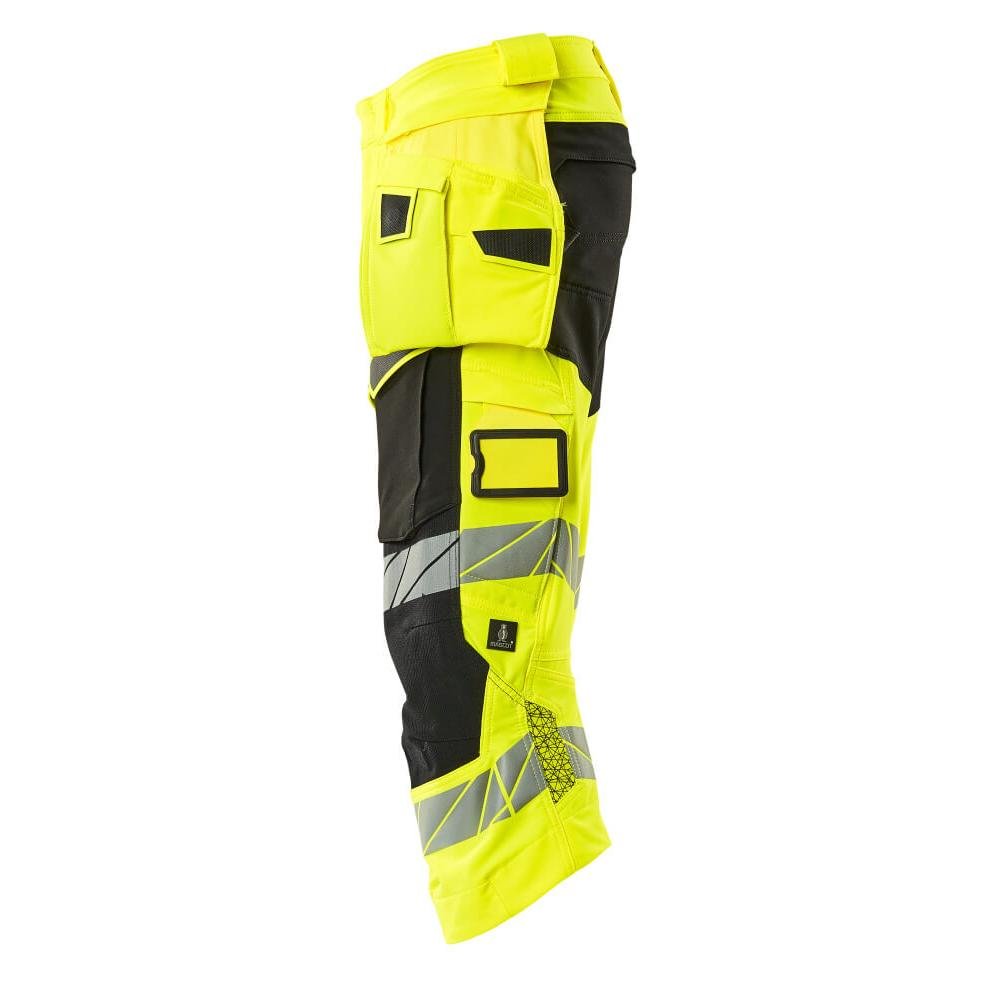 Pantalon trois-quarts, poches suspendues, pantalon trois-quarts stretch