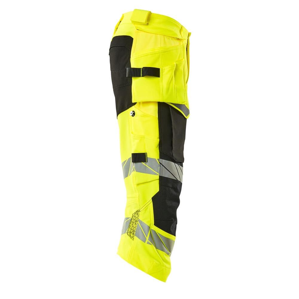 Pantalon trois-quarts, poches suspendues, pantalon trois-quarts stretch