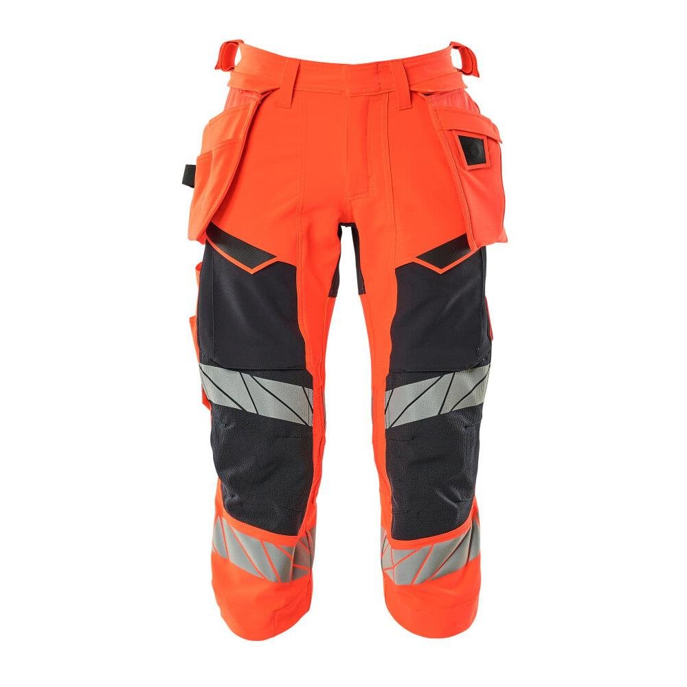 Pantalon trois-quarts, poches suspendues, pantalon trois-quarts stretch