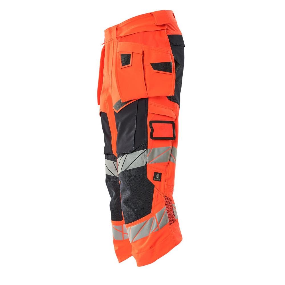 Pantalon trois-quarts, poches suspendues, pantalon trois-quarts stretch