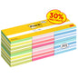 Eine Packung Post-it® Notes Würfel, 76x76 mm, 450 Blatt/Block, farblich sortiert (6 Blöcke), von 3M Deutschland GmbH-ideal für Notizen im Büro. PEFC-zertifiziert (SGSCH-PEFC-COC-110078).
