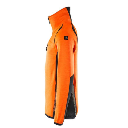 Pull polaire avec veste courte zippée en micropolaire