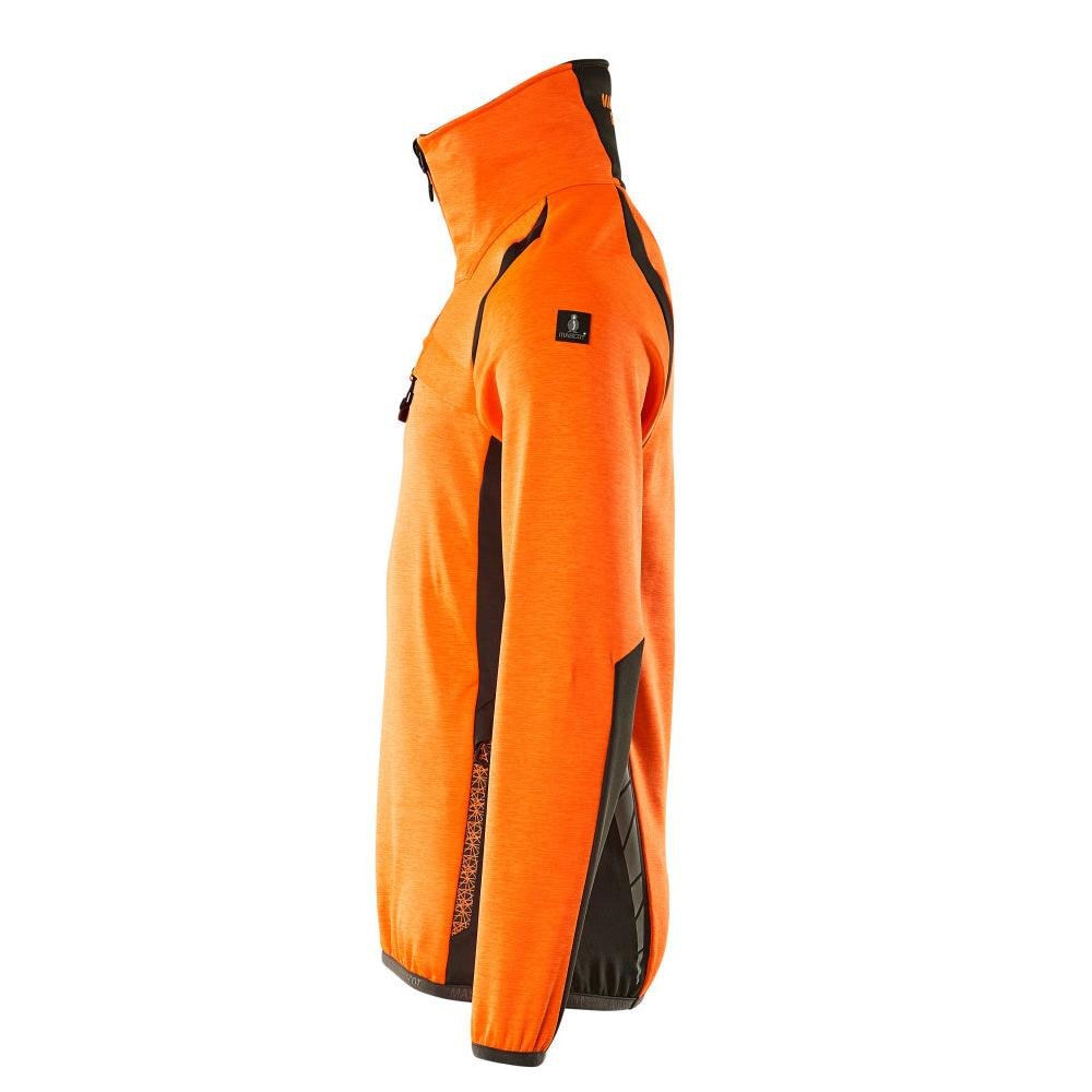 Pull polaire avec veste courte zippée en micropolaire