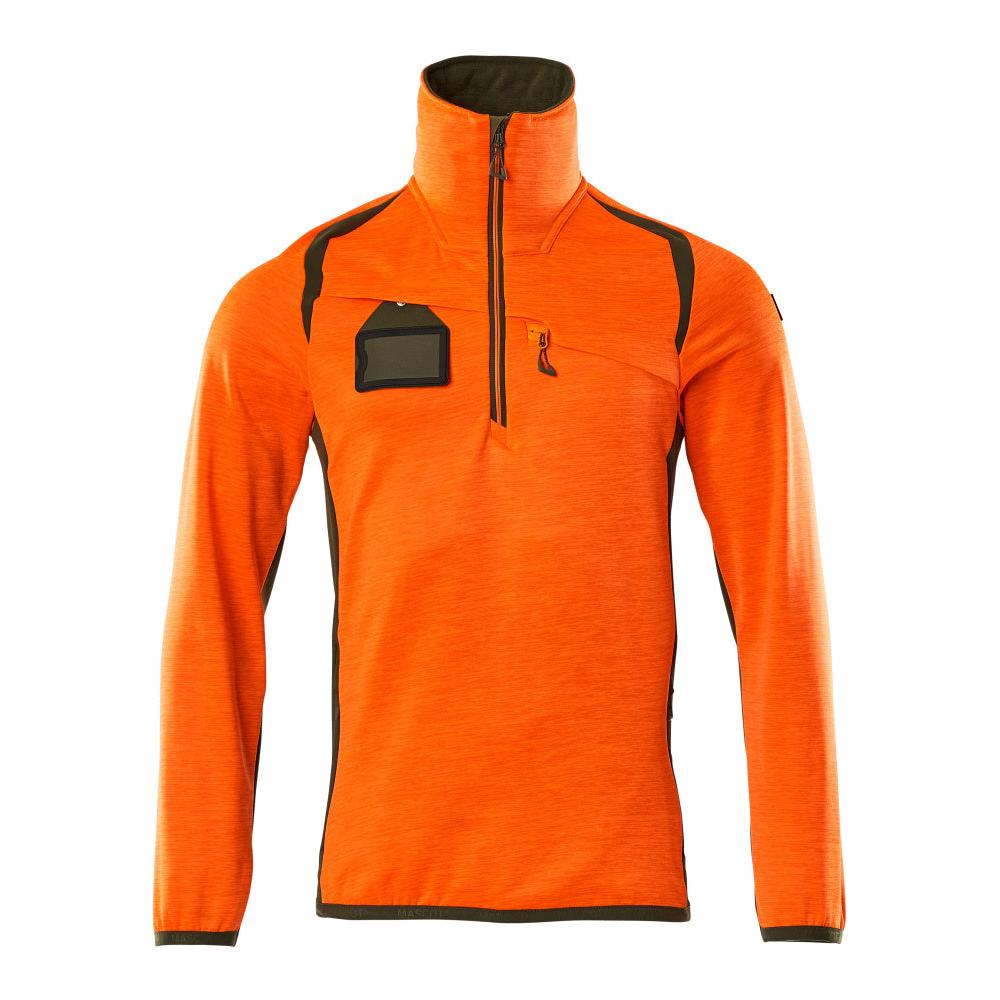Pull polaire avec veste courte zippée en micropolaire