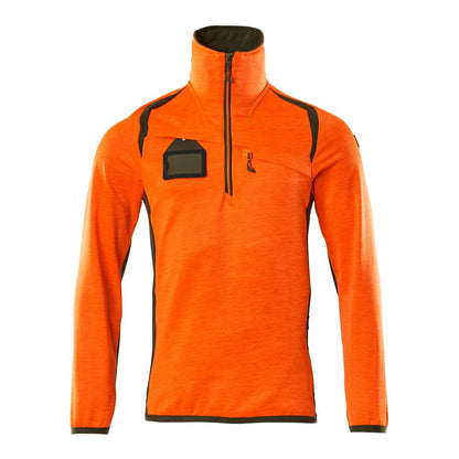 Pull polaire avec veste courte zippée en micropolaire