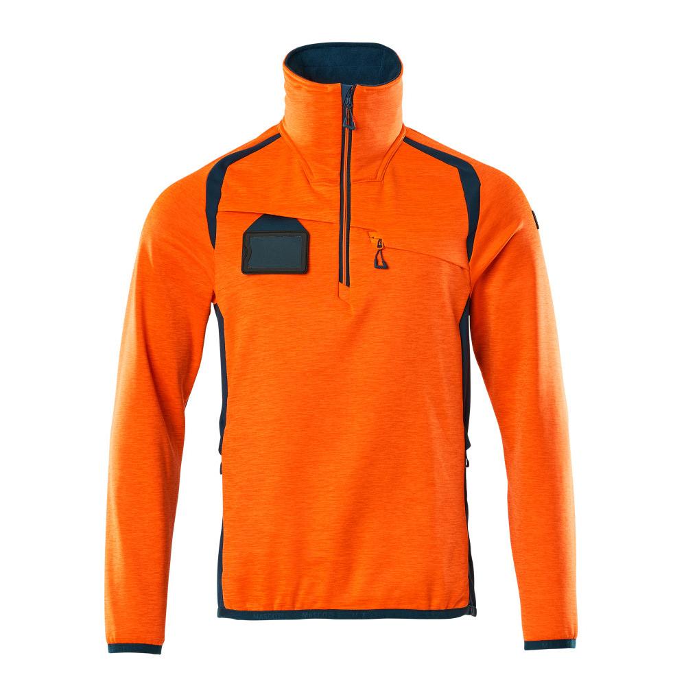 Pull polaire avec veste courte zippée en micropolaire