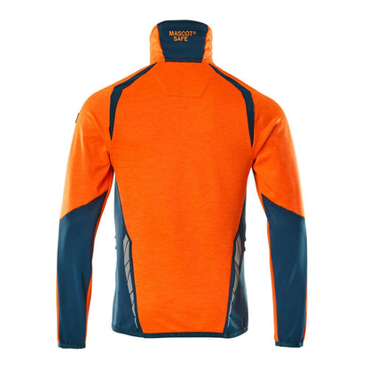 Pull polaire avec veste courte zippée en micropolaire