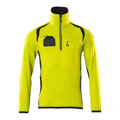 Pull polaire avec veste courte zippée en micropolaire