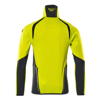 Pull polaire avec veste courte zippée en micropolaire