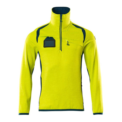 Pull polaire avec veste courte zippée en micropolaire