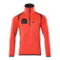Pull polaire avec veste courte zippée en micropolaire