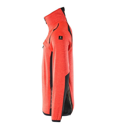 Pull polaire avec veste courte zippée en micropolaire