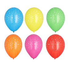 Die farbigen PAPSTAR Luftballons "Stars" (Ø 29 cm, Beutel mit 15 Stück) von PAPSTAR GmbH sind mit weißen Sternen verziert - das ideale Partydeko-Accessoire für jeden Anlass.