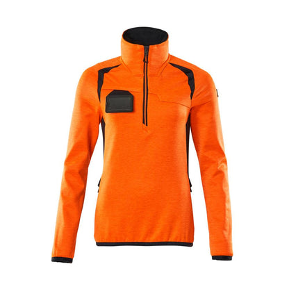 Pull polaire avec fermeture éclair courte, veste micropolaire femme