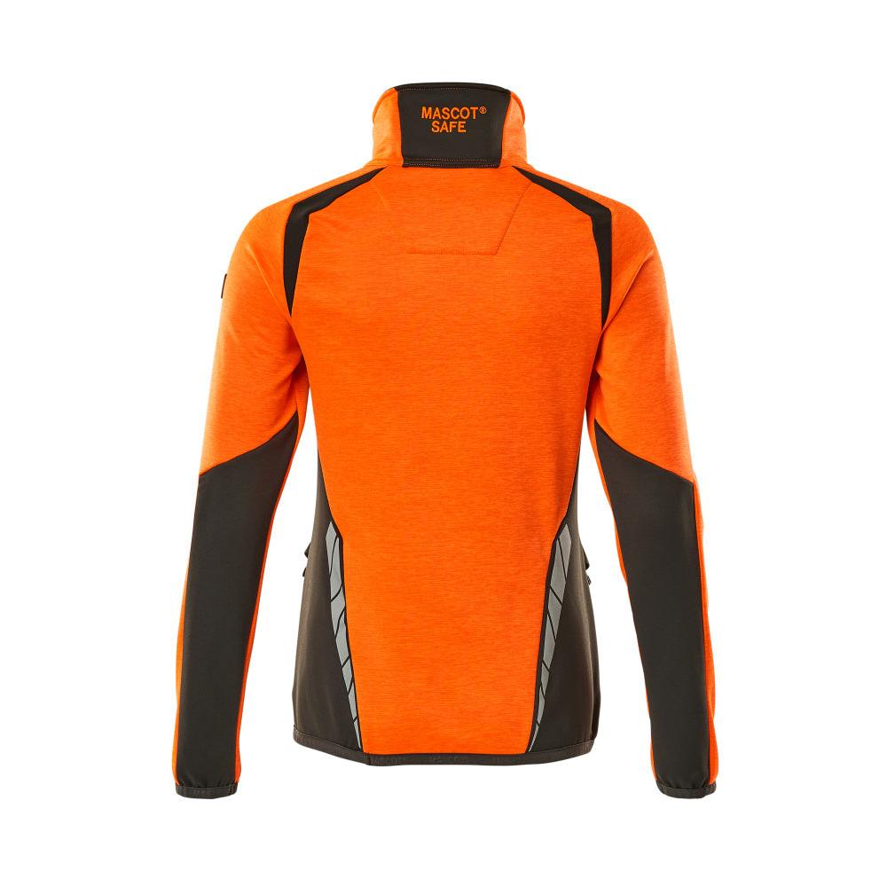 Pull polaire avec fermeture éclair courte, veste micropolaire femme