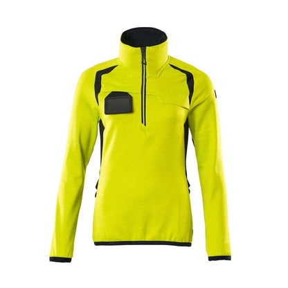 Pull polaire avec fermeture éclair courte, veste micropolaire femme