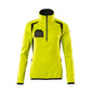 Pull polaire avec fermeture éclair courte, veste micropolaire femme